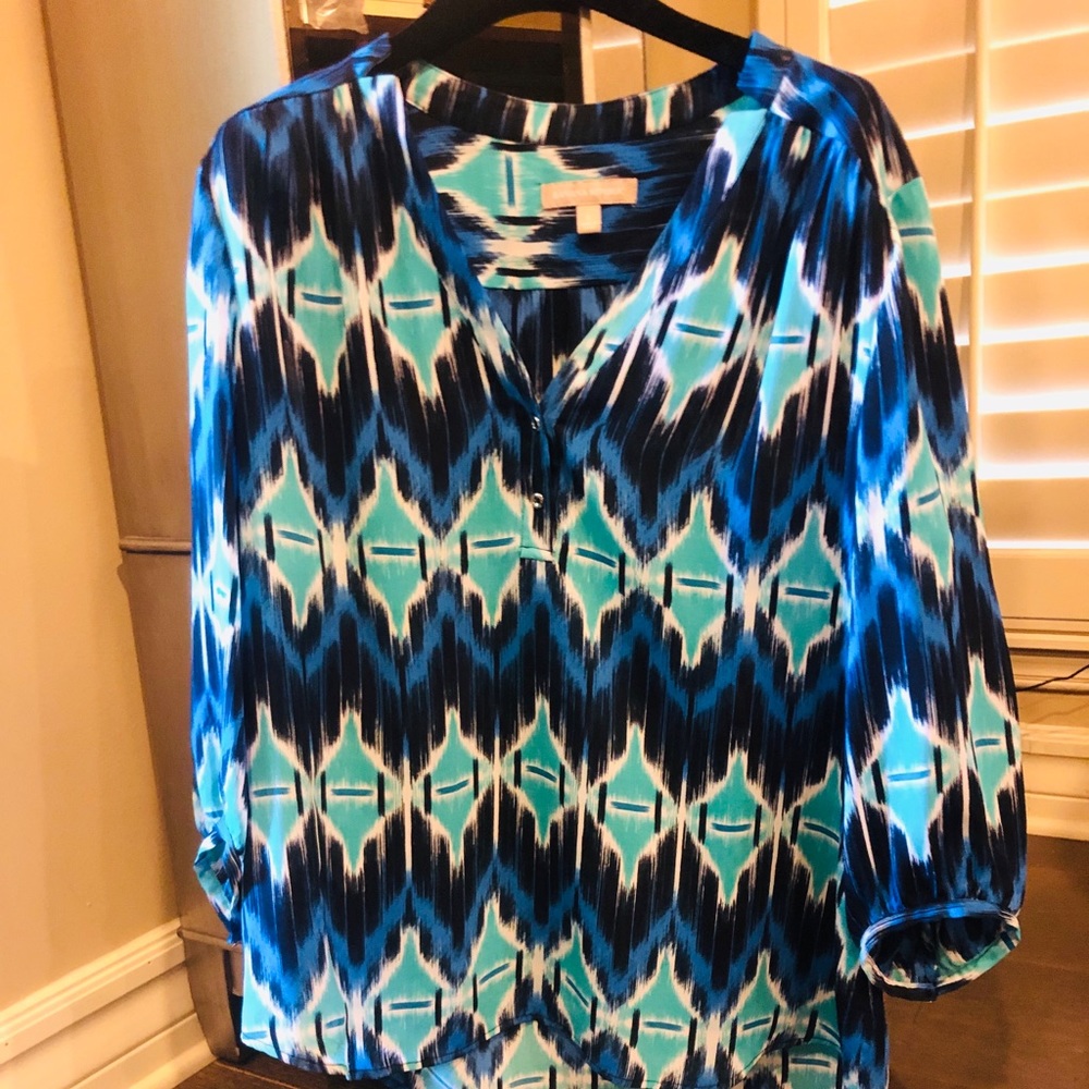 Silky blouse long sleeve